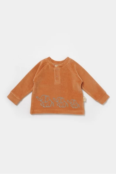 Bebek Pantolon ve Uzun Kollu Tişört Seti, %80 Organik Pamuk, Bebek ve Yenidoğan Serisi - CSYK6049 - 3