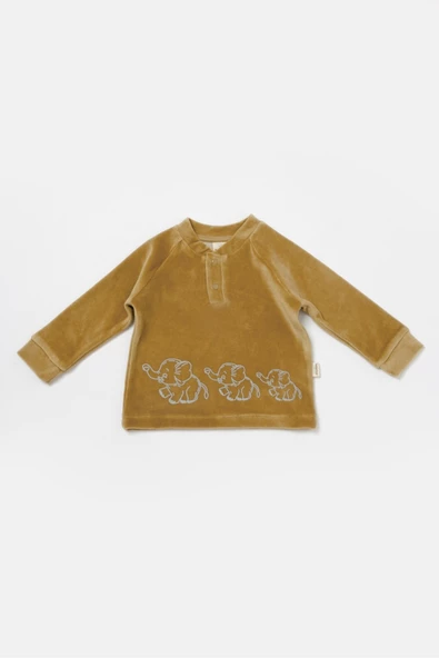 Bebek Pantolon ve Uzun Kollu Tişört Seti, %80 Organik Pamuk, Bebek ve Yenidoğan Serisi - CSYK6050 - 3