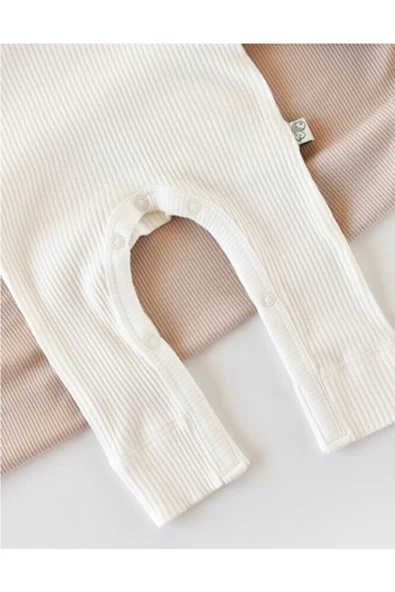 Bebek Uzun Kollu Tulum, %50 Modal Kumaş - %50 Organik Pamuk, Bebek ve Yenidoğan Serisi - CSYM11418 - 3