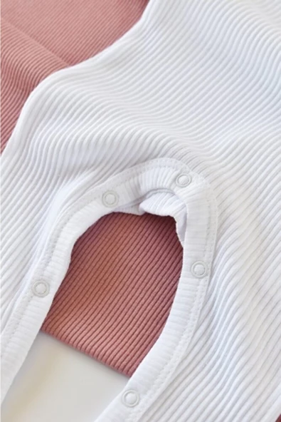 Bebek Uzun Kollu Tulum, %50 Modal Kumaş - %50 Organik Pamuk, Bebek ve Yenidoğan Serisi - CSYM11419 - 5