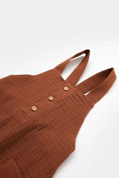 Bebek Cepli Salopet Tulum, %100 Pamuk, Bebek ve Yenidoğan Serisi - CSYM7010 - 3