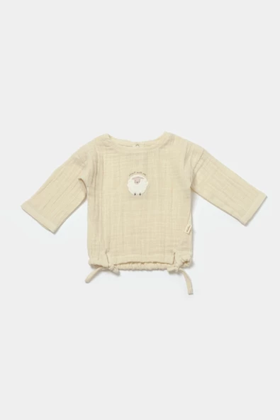 Bebek Uzun Kollu Tişört ve Pantolon Takım, %100 Pamuk, Bebek ve Yenidoğan Serisi - CSYM7024 - 4