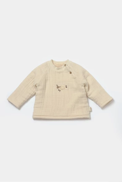 Bebek Uzun Kollu Tişört ve Pantolon Takım, %100 Pamuk, Bebek ve Yenidoğan Serisi - CSYM7021 - 2