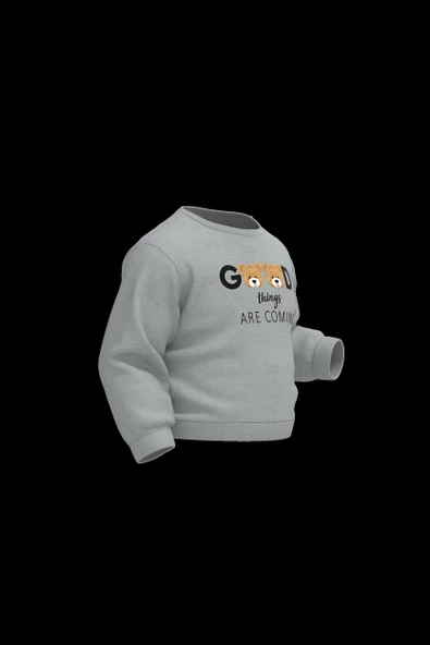 Bebek Uzun Kollu Tişört, %100 Organik Pamuk, Bebek ve Yenidoğan Serisi - CSY8012 - 3