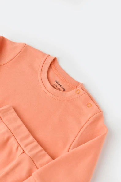 Bebek Pantolon ve Uzun Kollu Tişört Seti, %100 Organik Pamuk, Bebek ve Yenidoğan Serisi - CSY3032 - 4