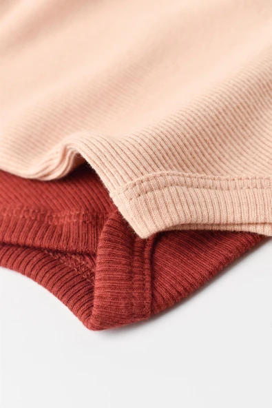 Bebek 2 Parça Uzun Kollu Body, %50 Modal Kumaş - %50 Organik Pamuk, Bebek ve Yenidoğan Serisi - 5