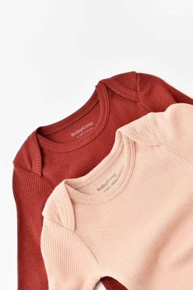 Bebek 2 Parça Uzun Kollu Body, %50 Modal Kumaş - %50 Organik Pamuk, Bebek ve Yenidoğan Serisi - 4