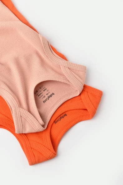 Bebek 2 Parça Kolsuz Body, %50 Modal Kumaş - %50 Organik Pamuk, Bebek ve Yenidoğan Serisi - CSYM11114 - 2