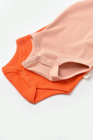 Bebek 2 Parça Kolsuz Body, %50 Modal Kumaş - %50 Organik Pamuk, Bebek ve Yenidoğan Serisi - CSYM11114 - 5