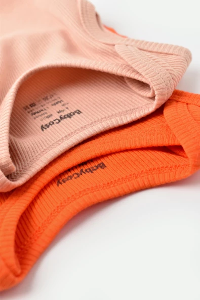 Bebek 2 Parça Kolsuz Body, %50 Modal Kumaş - %50 Organik Pamuk, Bebek ve Yenidoğan Serisi - CSYM11114 - 3