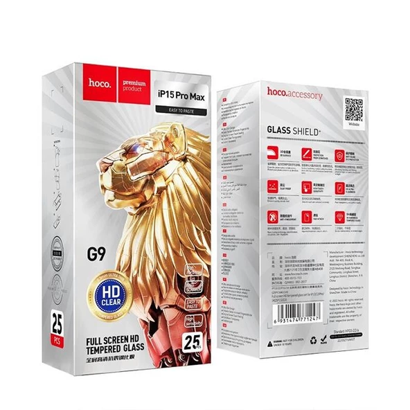 Polham 25 ADET Set iPhone 15 Pro Max Ekran Koruyucu 9H Parmak İzi Bırakmaz 0,4MM Full Kaplama HD Cam - 2