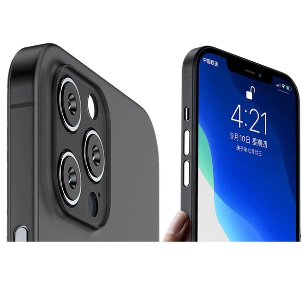 Apple iPhone 12 Mini Kılıf Ultra İnce Hayalet Sert Kapak - 2