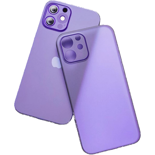 Apple iPhone 12 Mini Kılıf Ultra İnce Hayalet Sert Kapak - 10