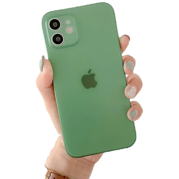 Apple iPhone 12 Mini Kılıf Ultra İnce Hayalet Sert Kapak - 7