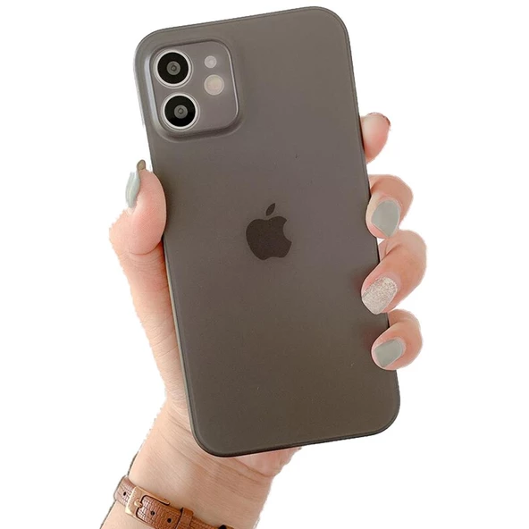 Apple iPhone 12 Mini Kılıf Ultra İnce Hayalet Sert Kapak - 12