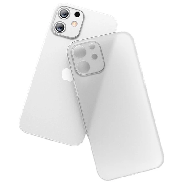 Apple iPhone 12 Mini Kılıf Ultra İnce Hayalet Sert Kapak - 6