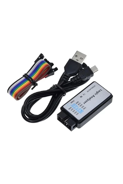 Usb Lojik Analizör 24 mhz 8 Kanal - Spı I2c Uart Can Dmx512 Profesyonel Data Inceleme Debug Aracı - Resim 3