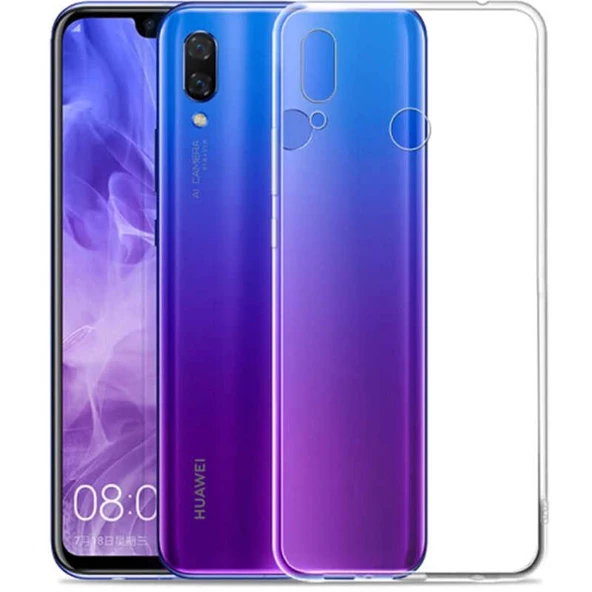 Huawei P Smart 2019 Kılıf Şeffaf Silikon Hibrit Case