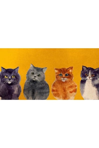 Yavru Kediler Canvas Tablo (60x120) - 2