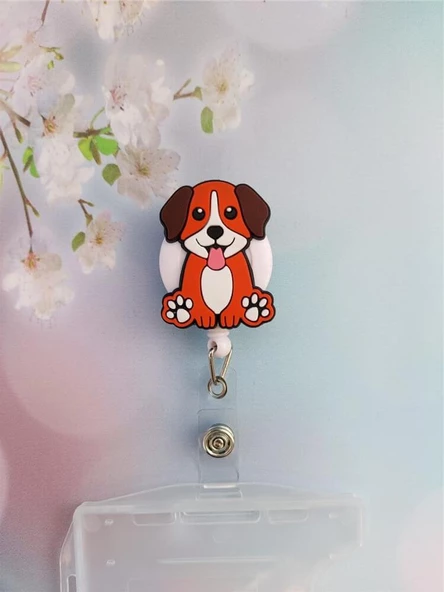 Köpek Silikon Yoyo Yaka Kartlığı Yatay Dikey Kart Koruyucu - 2