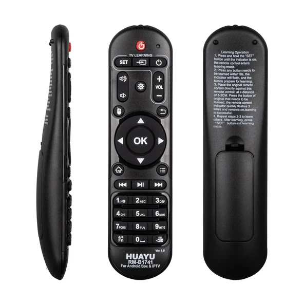 Huayu Kr Rm-b1741 Universal Android Tv Box Kumandası Akıllı Kumanda Kodlanabilir