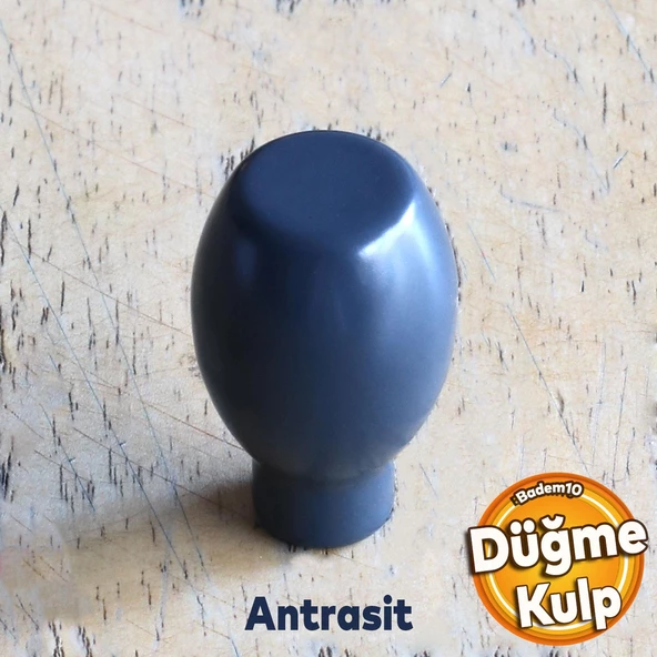 Düğme Antrasit Kulp Mobilya Mutfak Dolabı Çekmece Dolap Kulpları Kapak Kulpu Kulbu Metal Tek Vidalı
