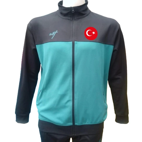 Srt Seromoni Dalgıç Eşofman Takımı Siyah-Turkuaz - 2