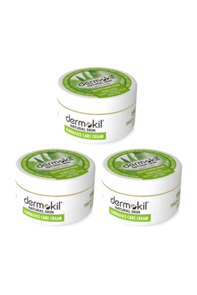 Dermokil Natural El Ve Yüz Bakım Kremi Aloe Vera 300 Ml X 3 Adet - 2