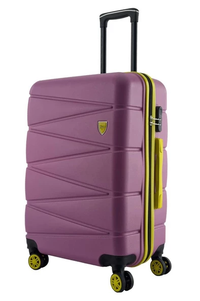 Louisiana Polo Büyük Ve Kabin Boy 2'li Valiz Seti  4x2 Teker Pembe 1164 - 2