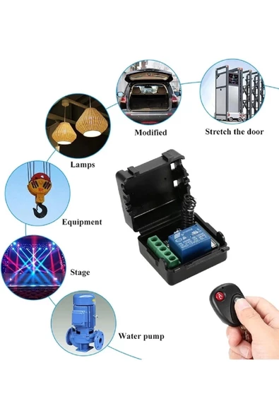 433 Mhz Tek Kanallı Alıcı Verici Garaj Kumandası Devresi - Resim 2