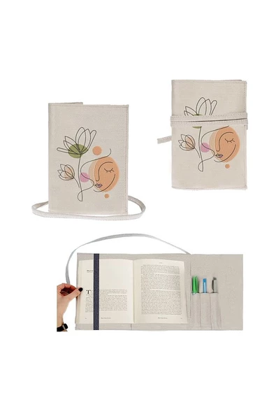Abstract Women Kitap - Tablet - Ebook Çantası / Kılıfı - 3