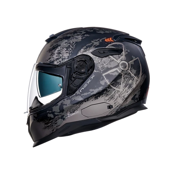 NEXX SX.100 TOXIC MAT SİYAH-KIRMIZI KASK
