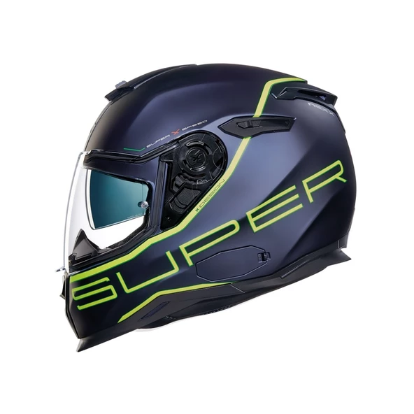 NEXX SX.100 SUPERSPEED MAT MAVİ-SARI KASK