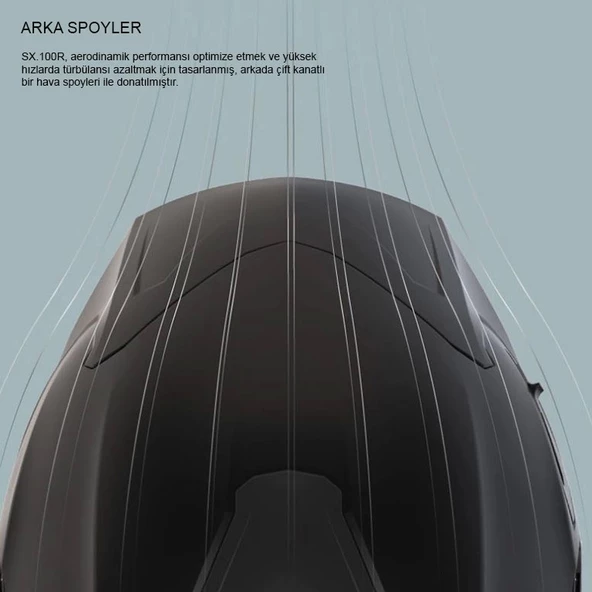 NEXX SX.100R GRIDLINE MAT GRİ-KIRMIZI KASK - Resim 2