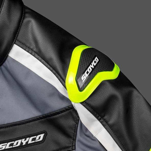 SCOYCO JK152 4 MEVSİM MONT DERİ SARI - 6