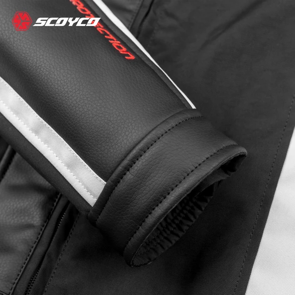 SCOYCO JK152 4 MEVSİM MONT DERİ KIRMIZI - 7