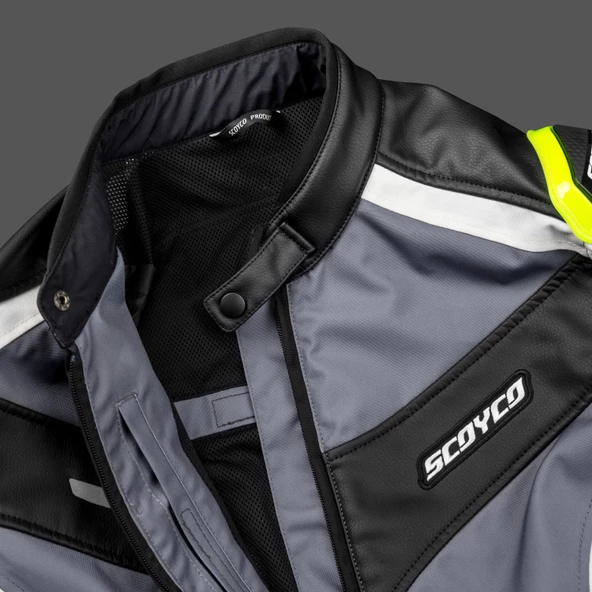 SCOYCO JK152 4 MEVSİM MONT DERİ SARI - 9