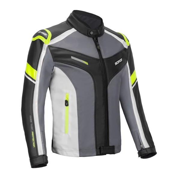 SCOYCO JK152 4 MEVSİM MONT DERİ SARI - 2