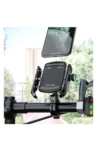 SUPORTE M8S GİDON VE AYNA BAĞLANTILI 3.5 - 7 İNÇ TELEFON TUTUCU - Resim 6