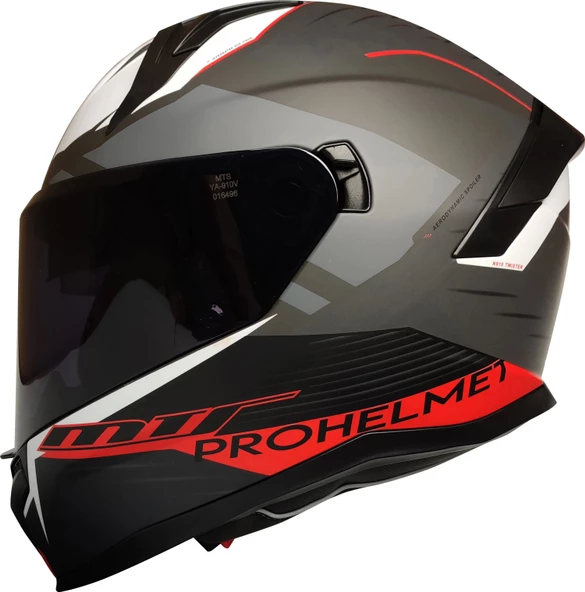 MTS M-910 TWISTER GÜNEŞ VİZÖRLÜ KASK (SİYAH CAMLI)