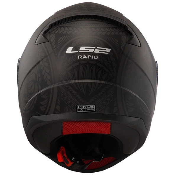 LS2 RAPID TAKAROA MAT SİYAH KASK - 5