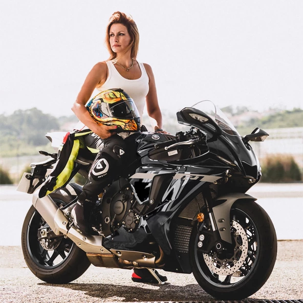 NEXX SX.100R ABISAL SARI-MAVİ KASK - Resim 2