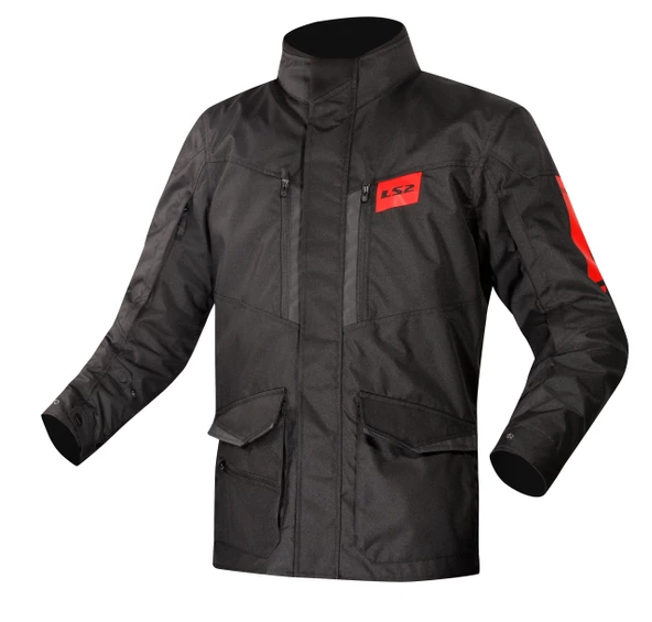 LS2 METROPOLIS EVO KIŞLIK MONT SİYAH-KIRMIZI