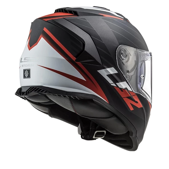 LS2 STORM 2 NERVE MAT SİYAH-KIRMIZI KASK - 2