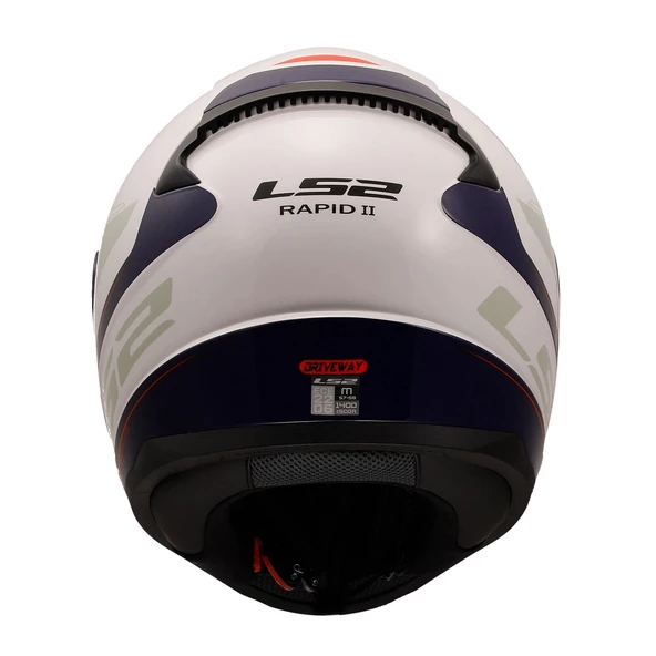 LS2 RAPID 2 DRIVEWAY BEYAZ-MAVİ-KIRMIZI KASK - 5