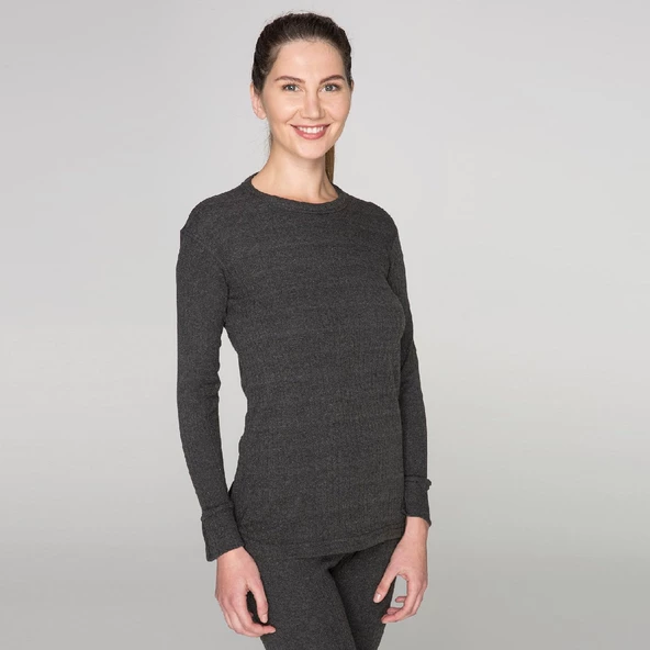 Thermoform Soft Unisex Uzun Kol Fanila Antrasit - 5