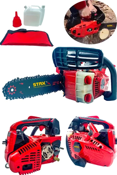 STAXX 25cc Portatif Mini Benzinli Testere 30cm 13000rpm Benzinli Dal Budama Kesme Bıçkı Testeresi