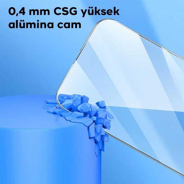 Polham iPhone 15 Pro Max Ekran Koruyucu 9H Parmak İzi Bırakmaz 0,4MM Full Kaplama HD Cam - 2