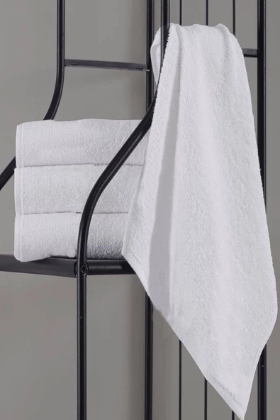 4 lü El Yüz Havlu Takımı Pamuklu Desensiz Düz Renk Havlu Seti 50x90 Cm - 10