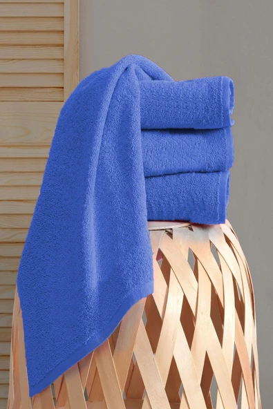 4 lü El Yüz Havlu Takımı Pamuklu Desensiz Düz Renk Havlu Seti 50x90 Cm - 5